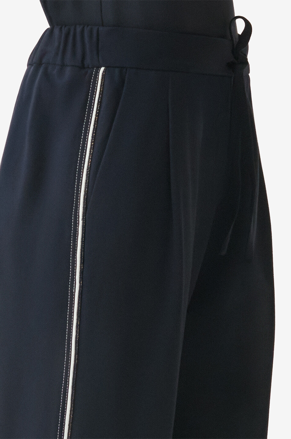 FABIANA FILIPPI Pantalon de jogging en jersey Punto Milano Spello Femme BLEU FONCE 4