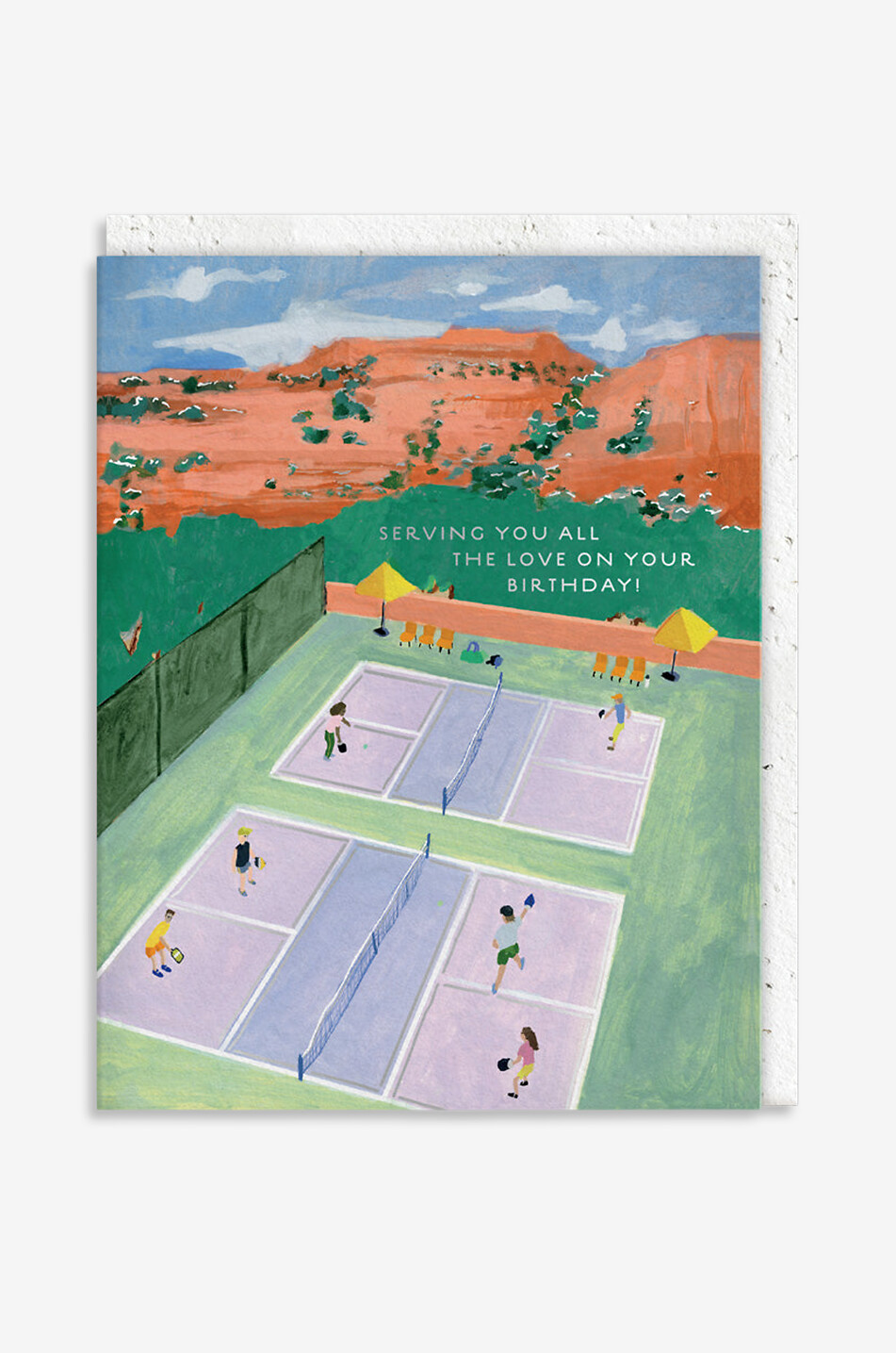Illustrierte Pickleball-Platzkarte