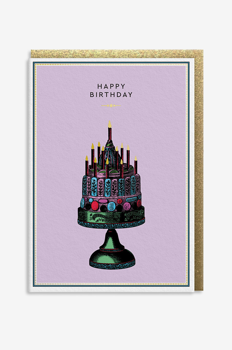 OHH DEER Birthday Cake birthday card Home LIGHT PURPLE 1