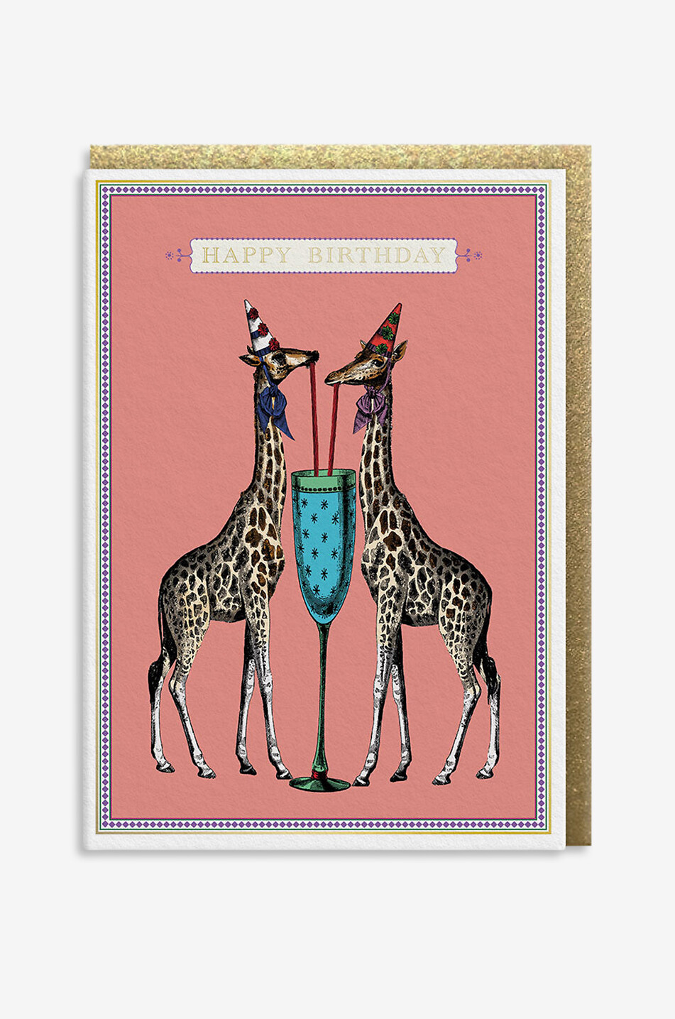 Carte d'anniversaire Birthday Giraffes