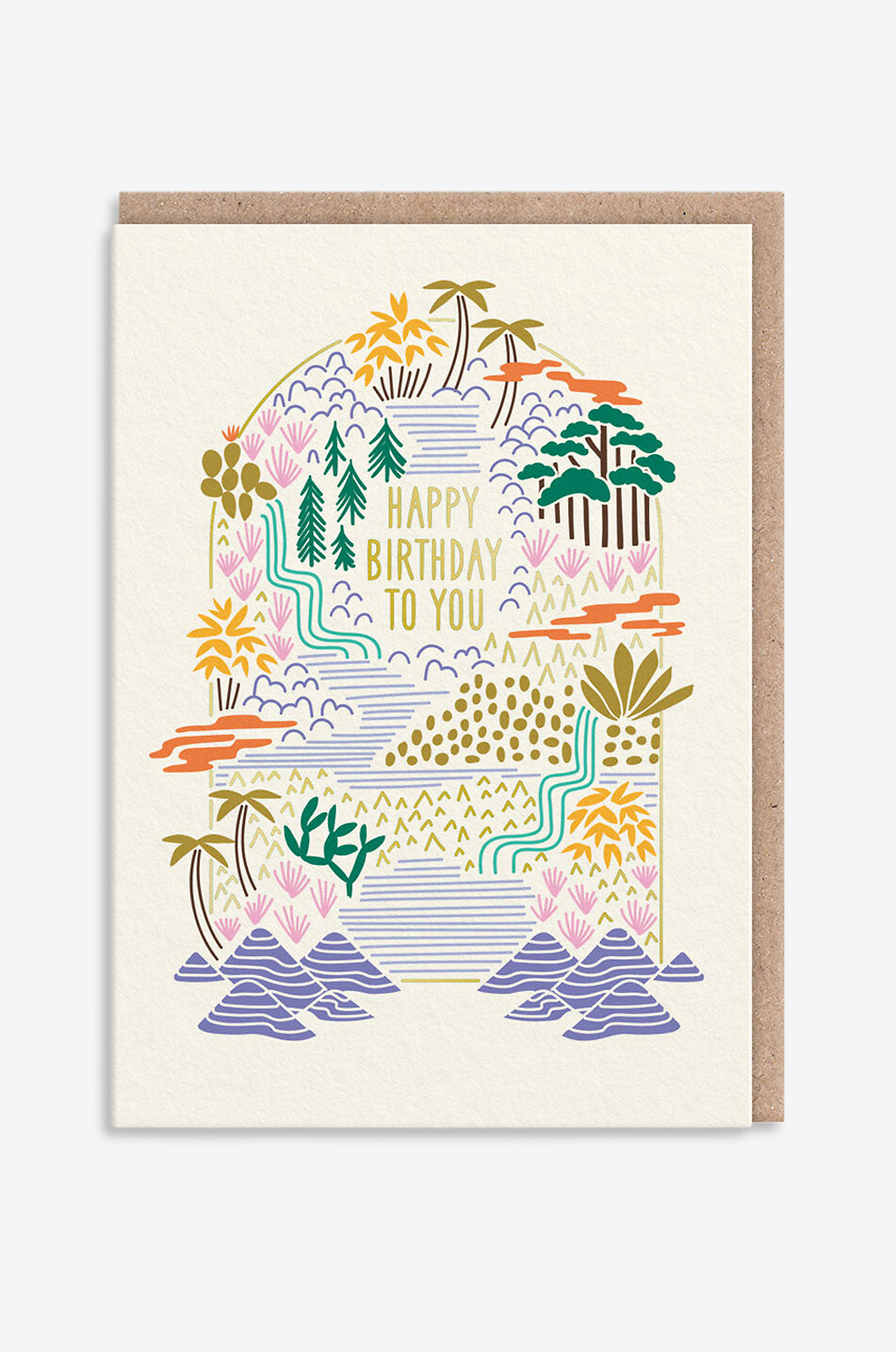 Carte d'anniversaire Happy Birthday Tropical