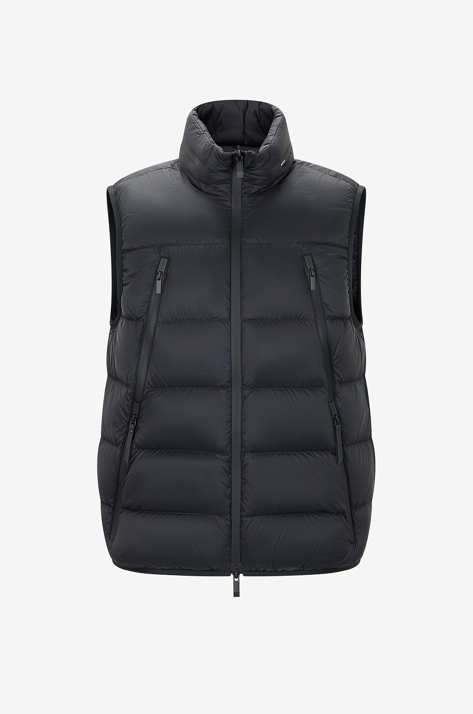 MONCLER Reticone quilted sleeveless high-neck down jacket Men BLACK 1