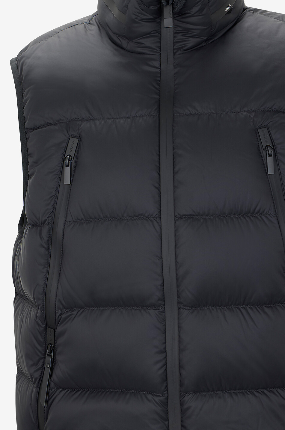 MONCLER Reticone quilted sleeveless high-neck down jacket Men BLACK 3