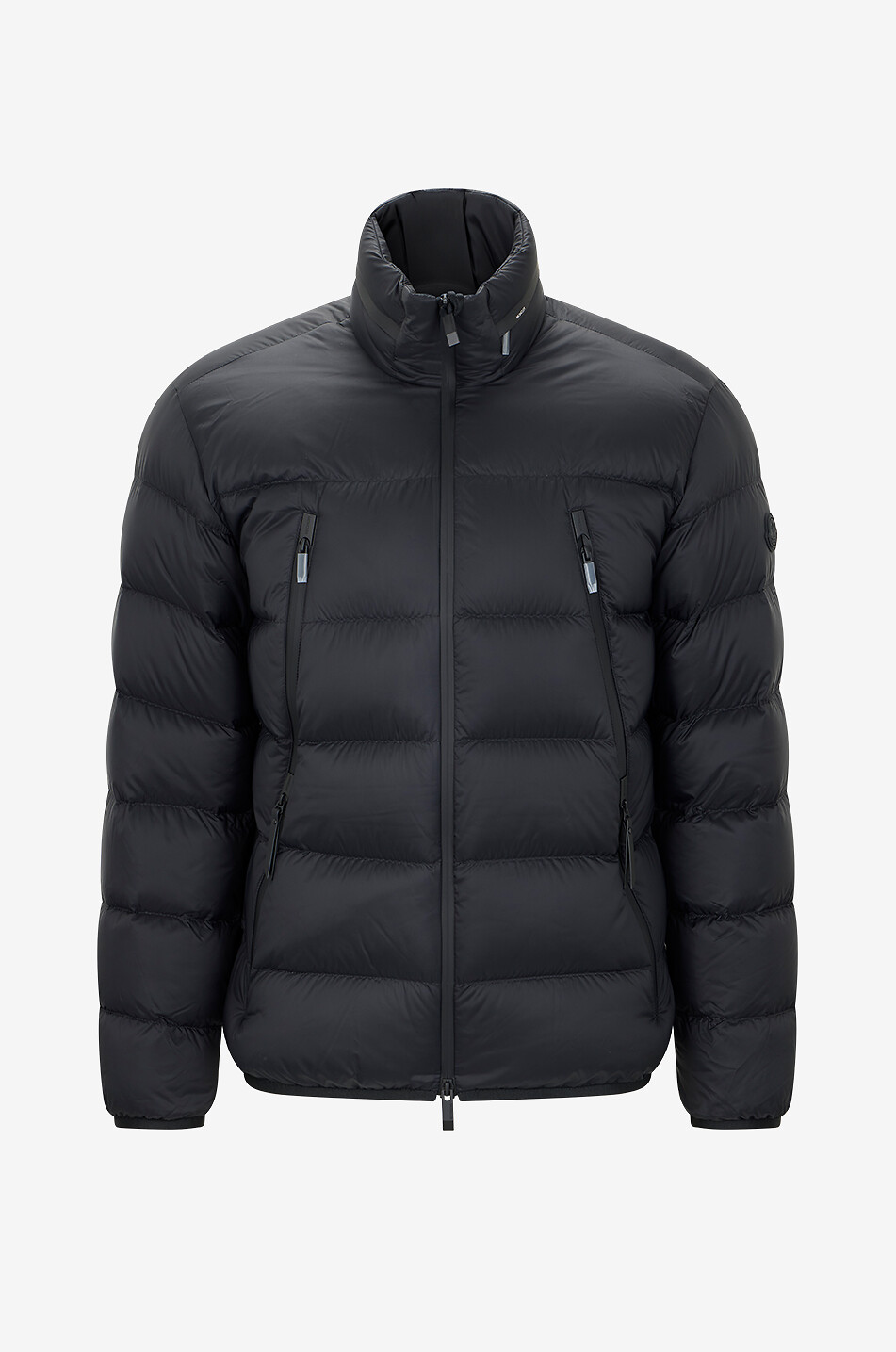MONCLER Kurze gesteppte Daunenjacke mit Stehkragen Dalalven Herren SCHWARZ 1