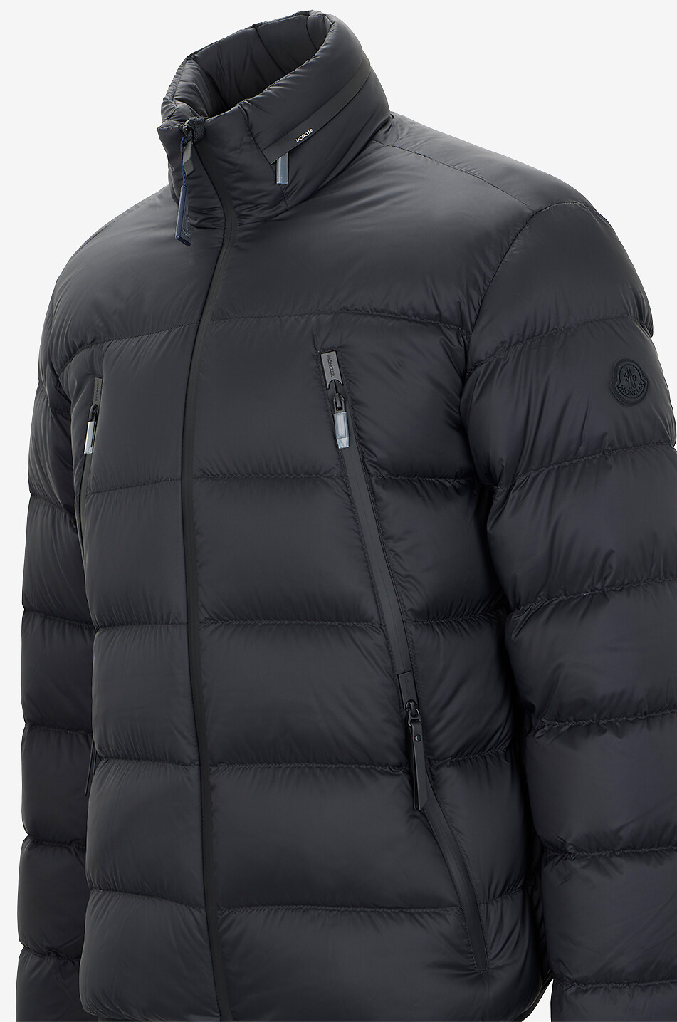 MONCLER Kurze gesteppte Daunenjacke mit Stehkragen Dalalven Herren SCHWARZ 3