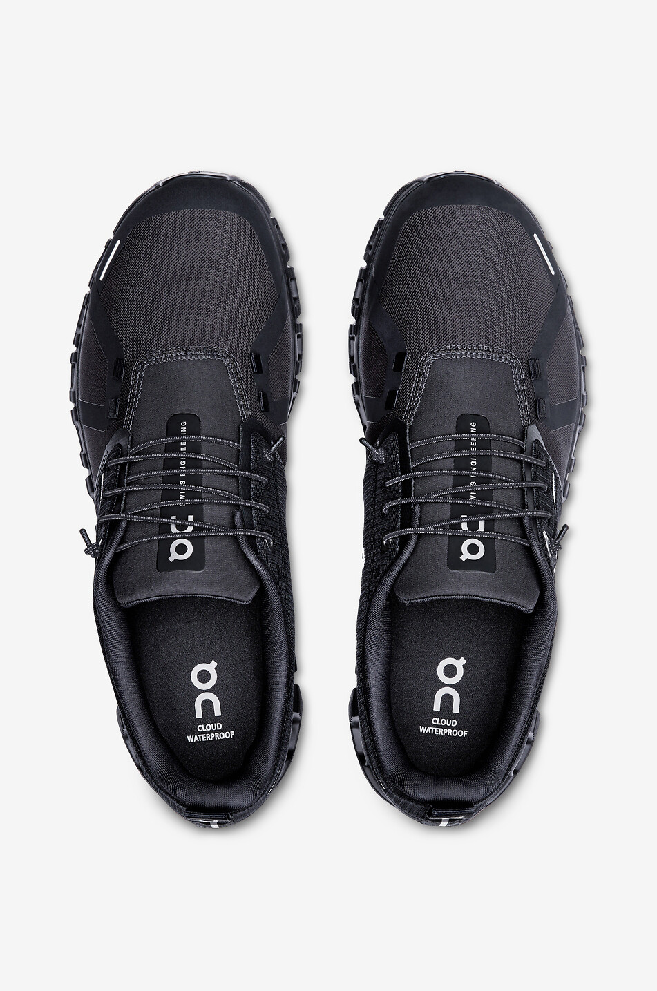 ON Niedrige wasserdichte Schnürsneakers Cloud 6 Waterproof Herren SCHWARZ 5