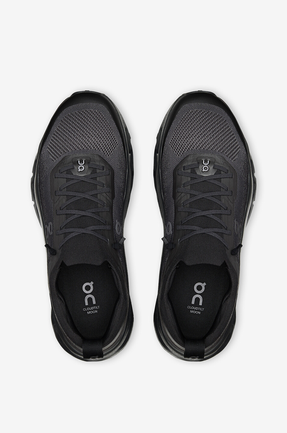 ON Niedrige Schnürsneakers aus Mesh Cloudtilt Moon Herren SCHWARZ 5