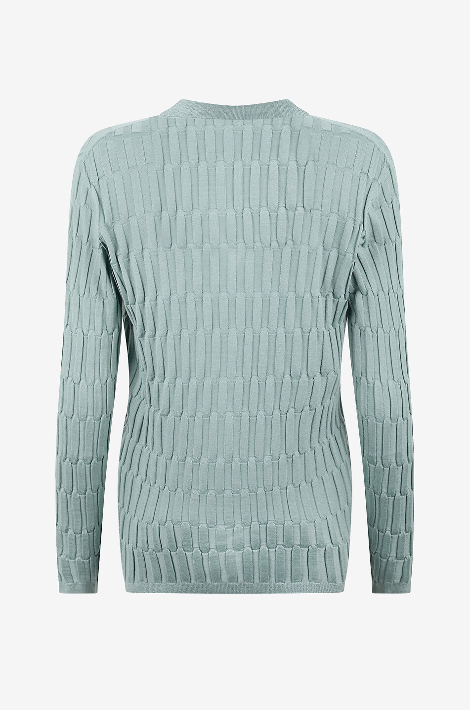 FABIANA FILIPPI Long square-textured button-down cashmere and silk cardigan Women GREEN 2