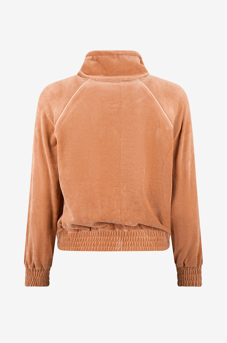 CHLOE Veste de survêtement à col montant en velours brodé Chloé Femme CAMEL 2