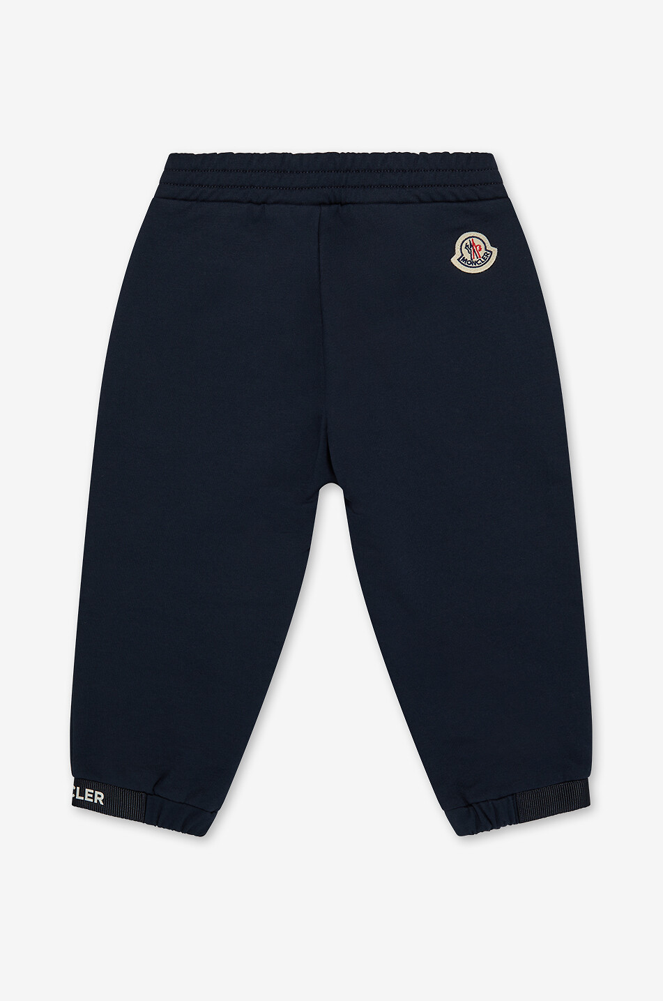 MONCLER Pantalon de jogging en coton bébé à logo brodé Bébé BLEU FONCE 2