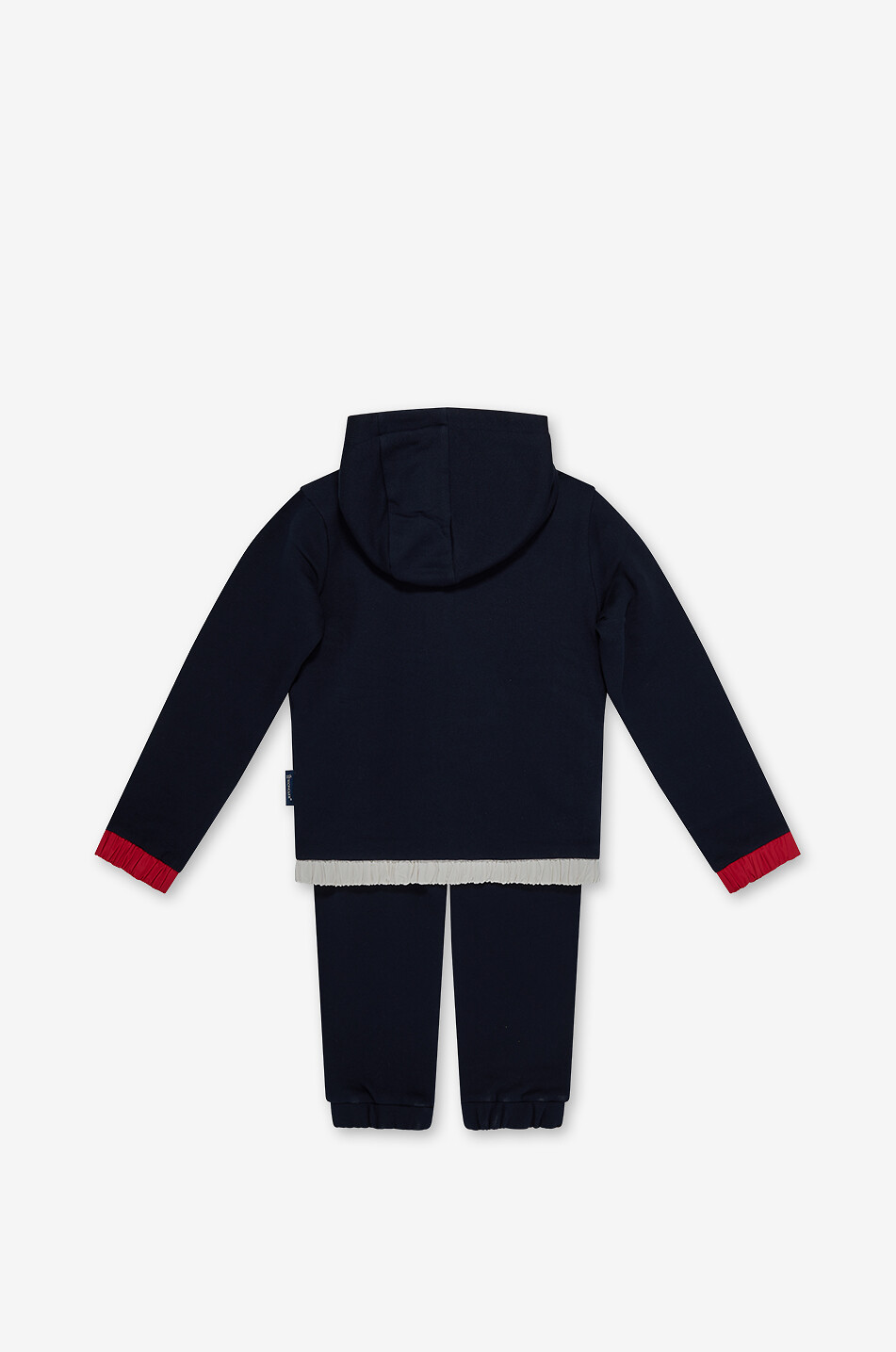 MONCLER Triple logo boys' sweat jogging suit Boy DARK BLUE 2