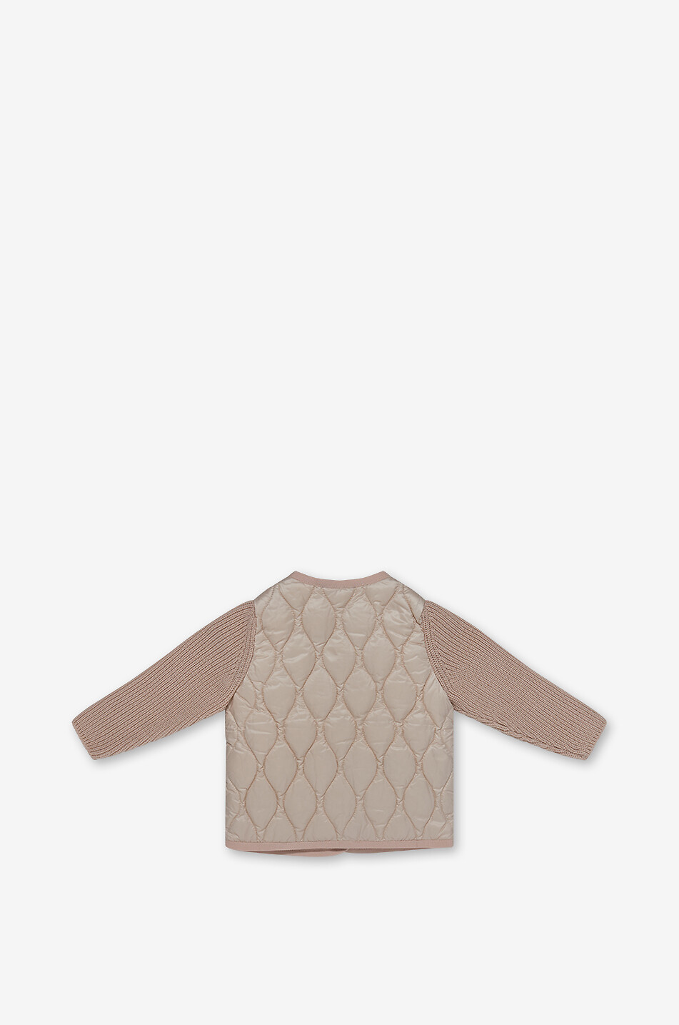 MONCLER Gesteppter Cardigan mit Strickärmeln für Babys Baby HELLROSA 2