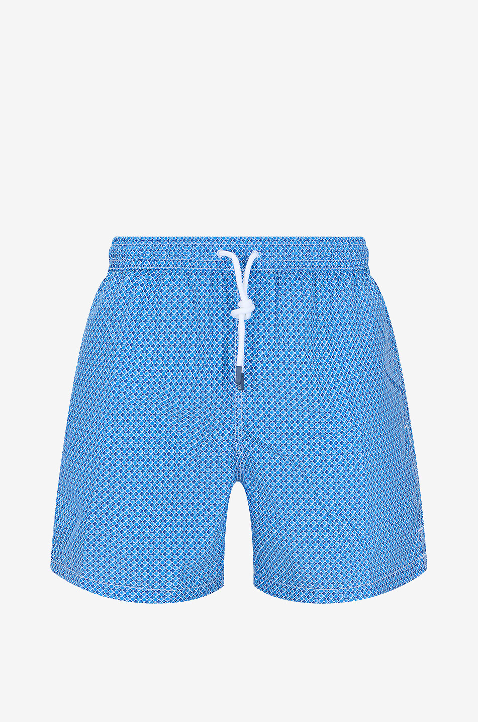 FEDELI Badeshorts mit Print Madeira Florals & Dots Herren MITTELBLAU 1
