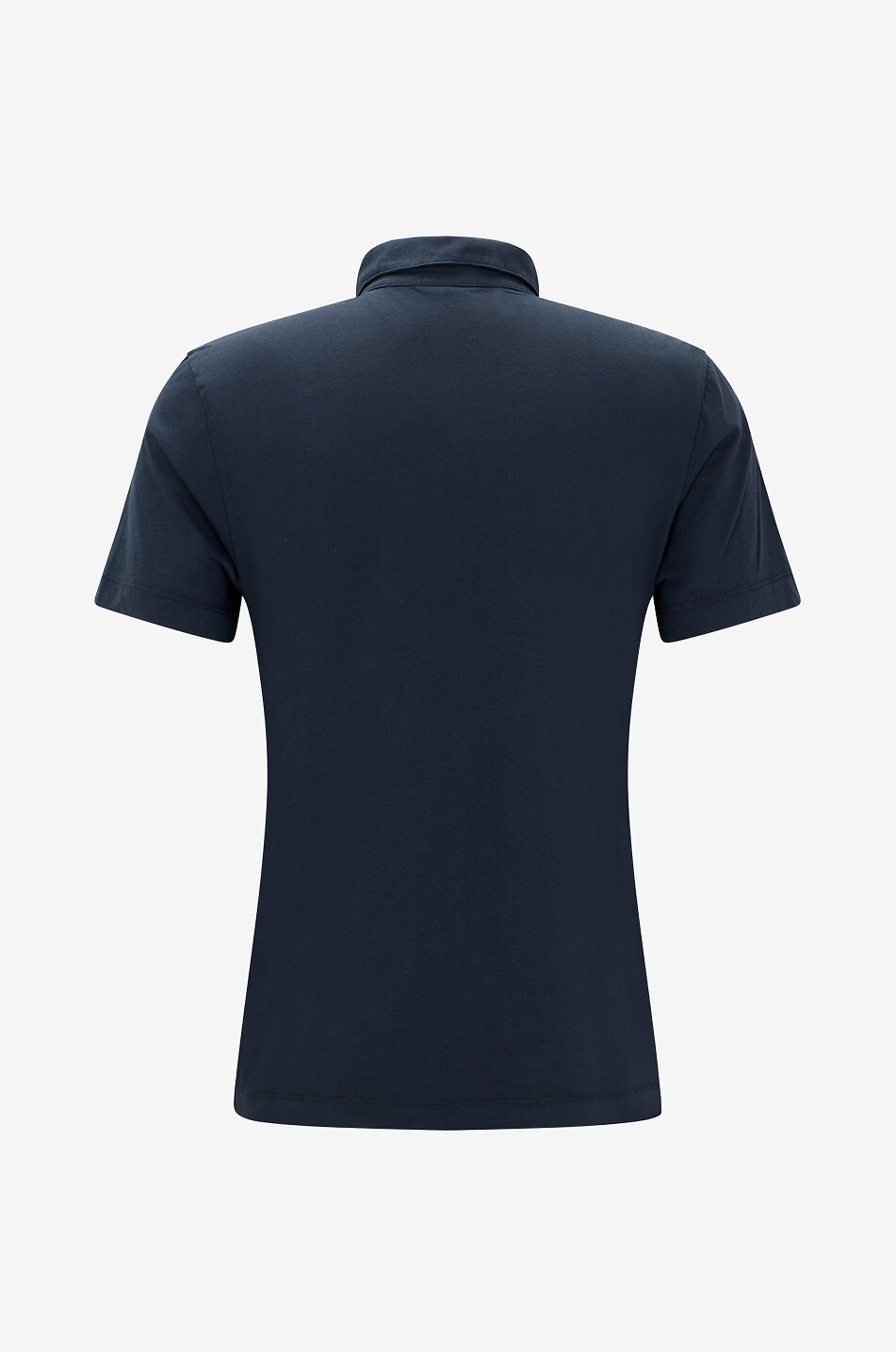 JAMES PERSE Kurzärmeliges Poloshirt aus Baumwolljersey Herren DUNKELBLAU 2