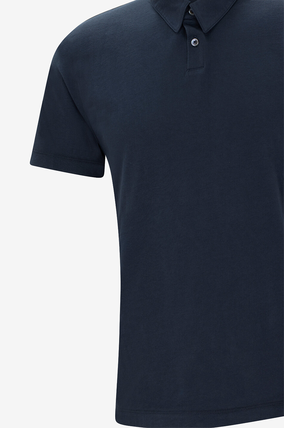 JAMES PERSE Kurzärmeliges Poloshirt aus Baumwolljersey Herren DUNKELBLAU 3