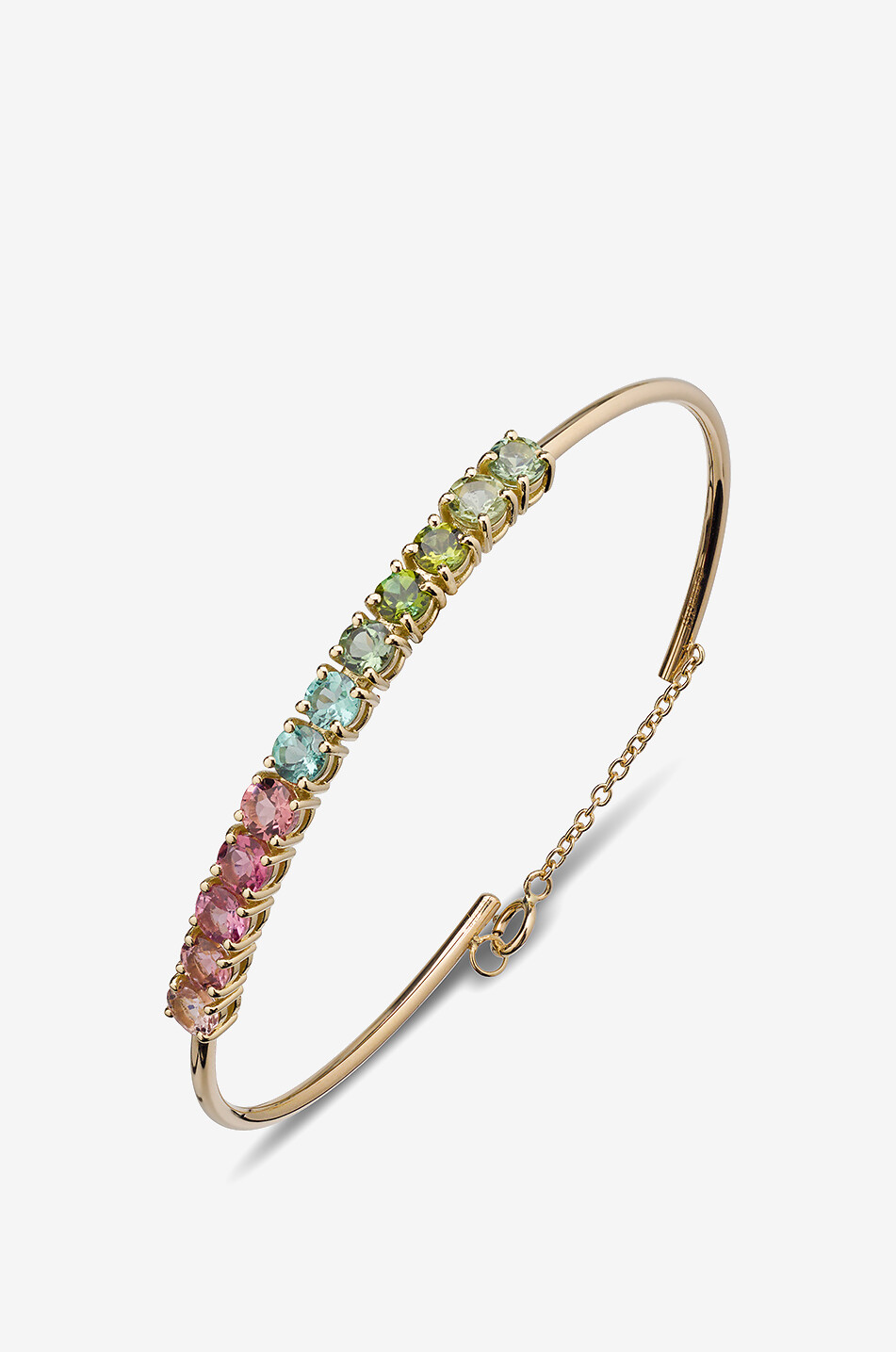 GBYG Doux yellow gold and tourmaline bangle Women GOLDEN 1