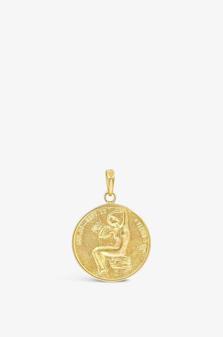 DAPHINE Goldene Medaille Zodiac Virgo Coin Charm Damen GOLDEN 1
