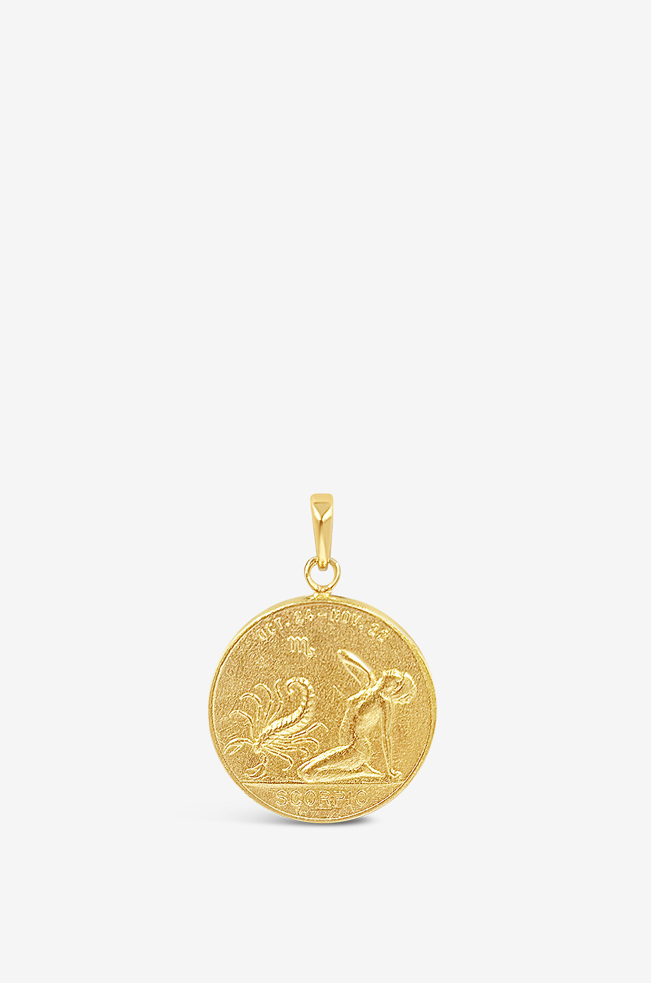 DAPHINE Goldene Medaille Zodiac Scorpio Coin Charm Damen GOLDEN 1
