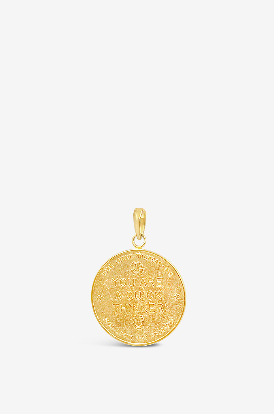 DAPHINE Goldene Medaille Zodiac Sagittarius Coin Charm Damen GOLDEN 2