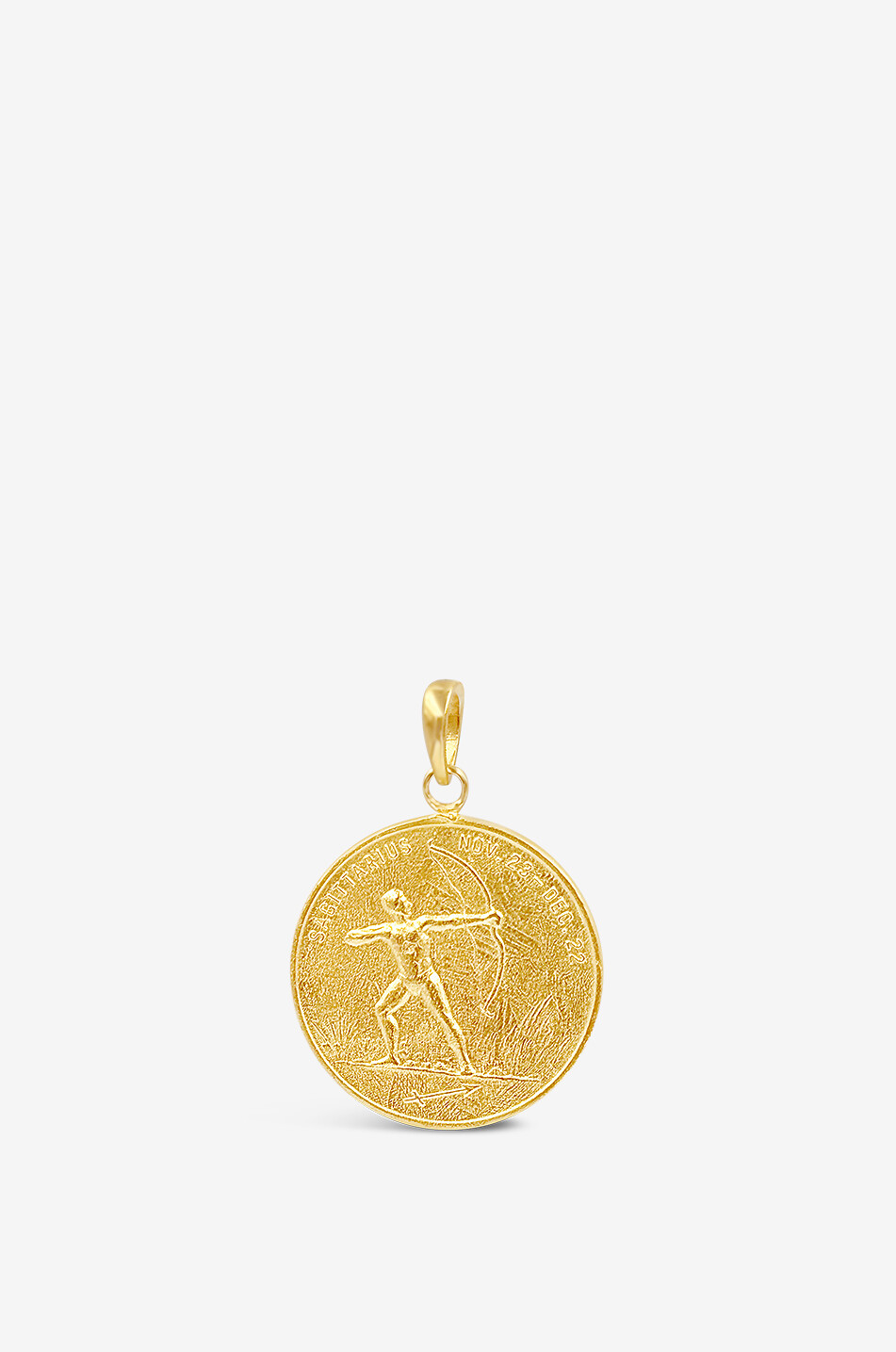 DAPHINE Goldene Medaille Zodiac Sagittarius Coin Charm Damen GOLDEN 1