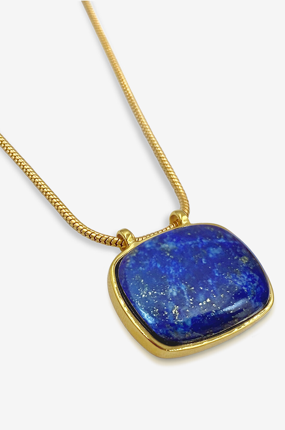 DAPHINE Goldene Halskette mit Lapislazuli-Anhänger Rita Damen BLAU 4