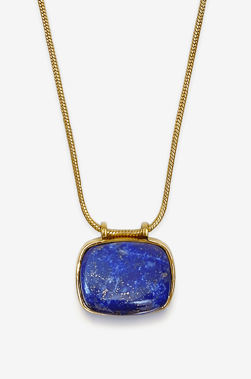 DAPHINE Goldene Halskette mit Lapislazuli-Anhänger Rita Damen BLAU 2