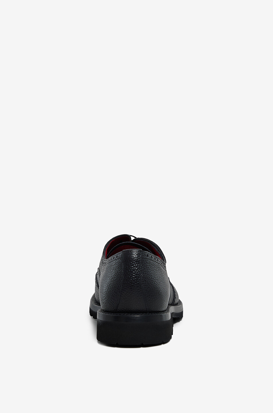 BARRETT Richelieu à perforations en cuir de veau grainé Homme NOIR 4