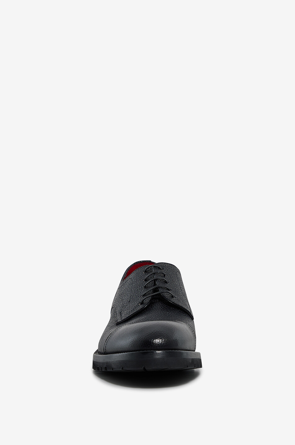 BARRETT Chaussures à lacets en cuir de veau grainé Homme NOIR 2