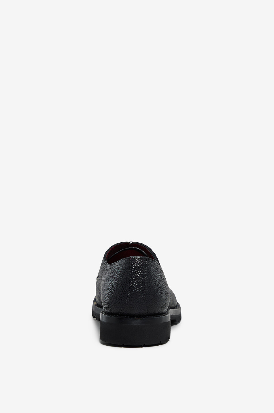 BARRETT Chaussures à lacets en cuir de veau grainé Homme NOIR 4