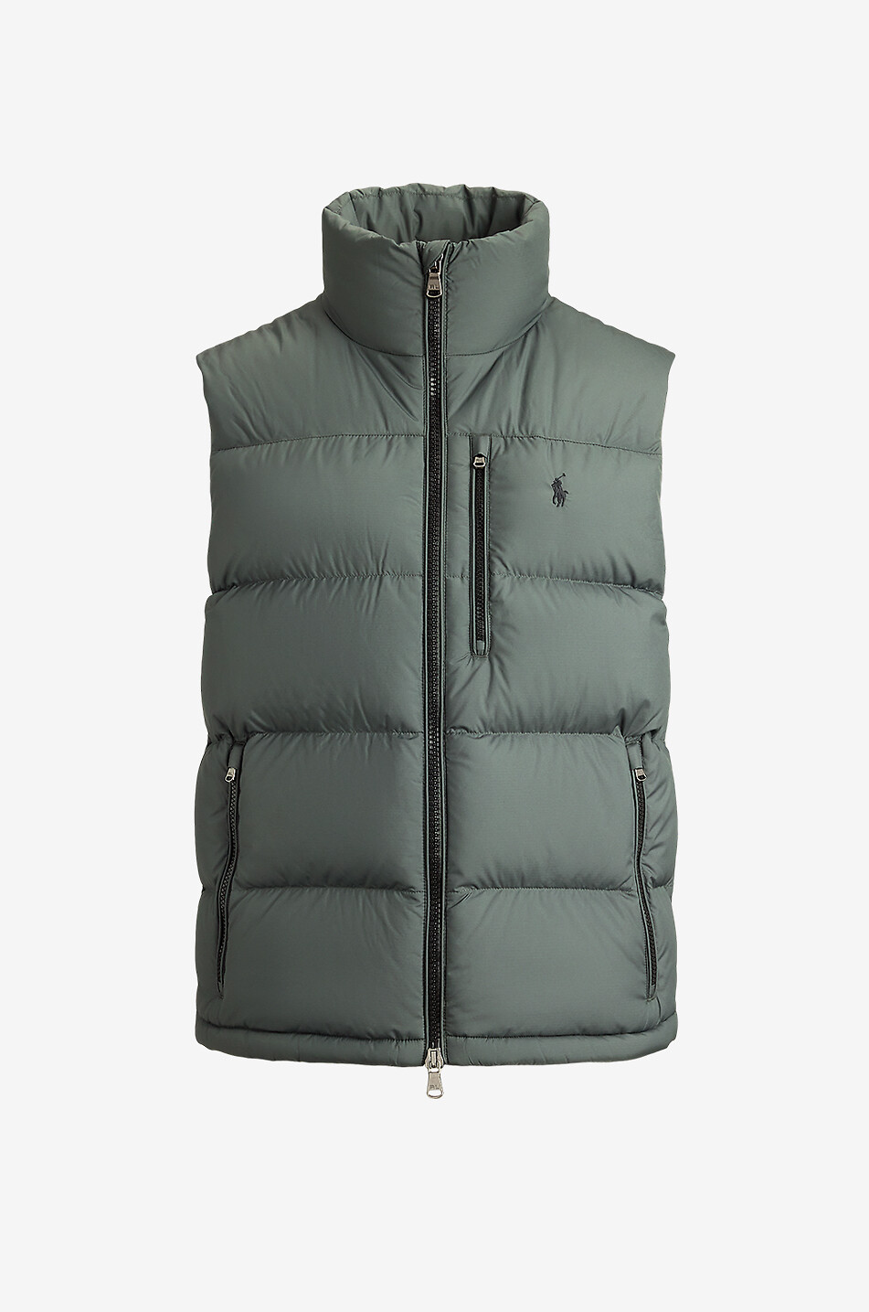 Gorham sleeveless high-neck down jacket
