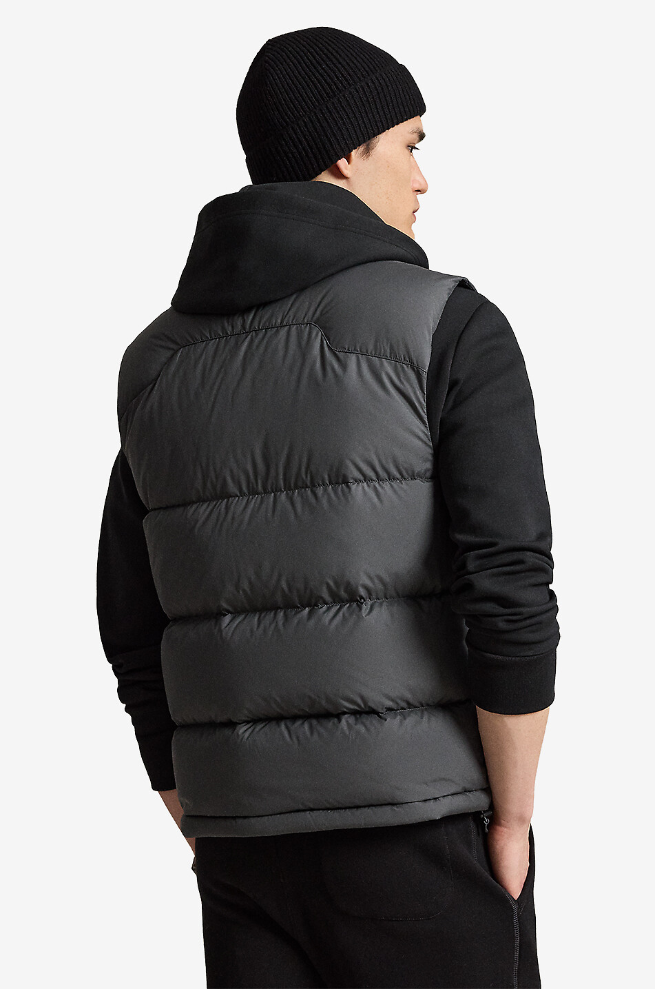 POLO RALPH LAUREN Gorham sleeveless high-neck down jacket Men DARK GREY 3