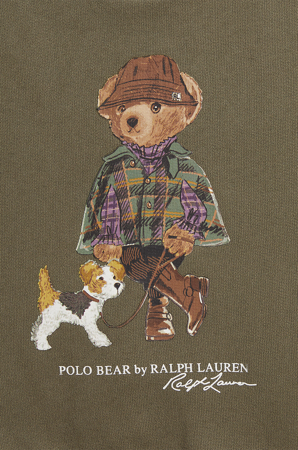 POLO RALPH LAUREN Sweat-shirt à col rond fille Countryside Polo Bear Fille KAKI 3