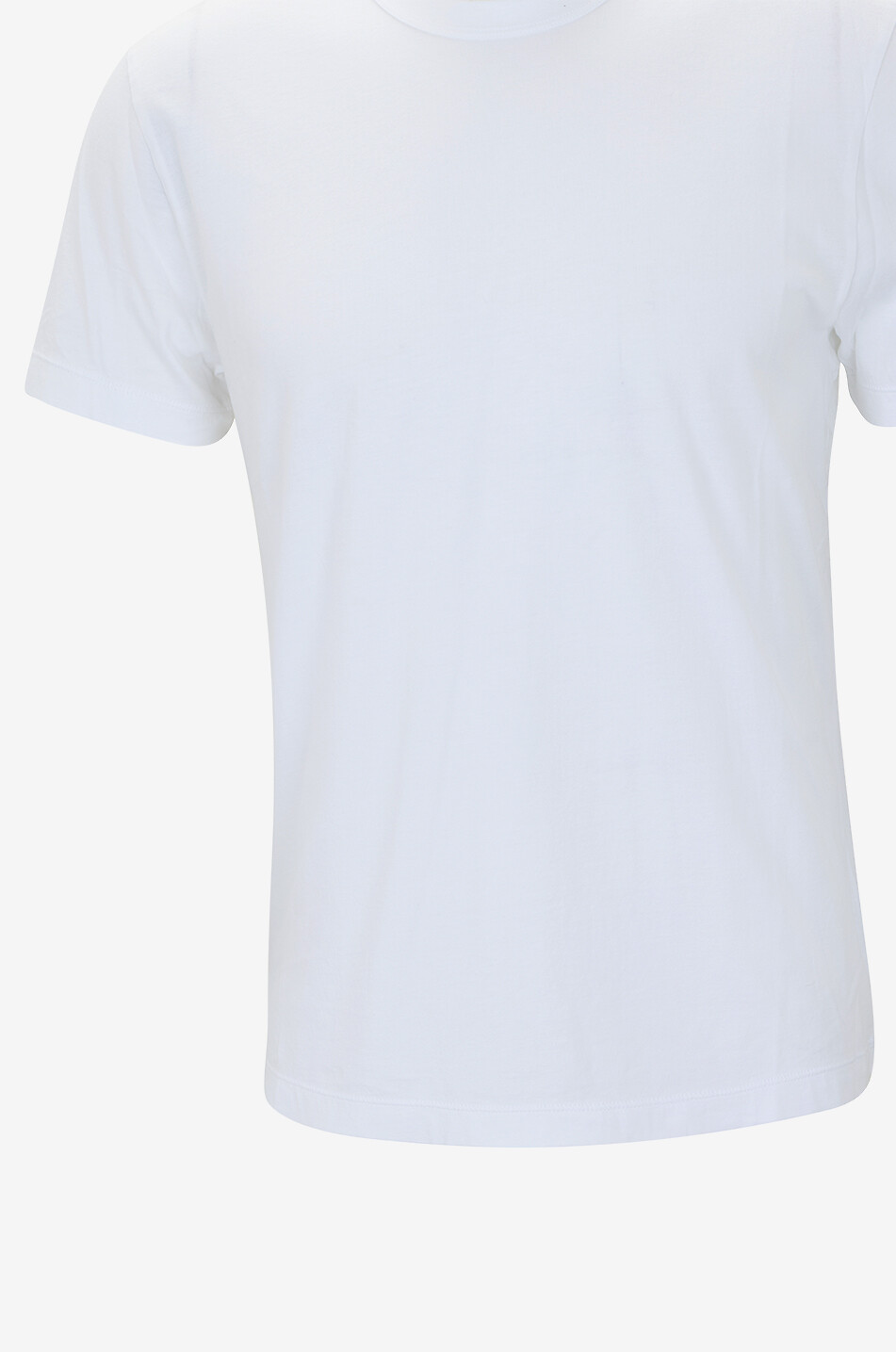 JAMES PERSE T-shirt à col rond en jersey de coton Homme BLANC 3