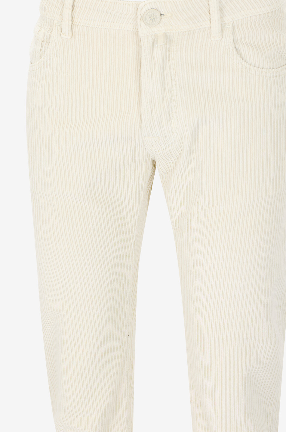 JACOB COHEN Viktor cotton corduroy straight-leg trousers Men EGGSHELL 3