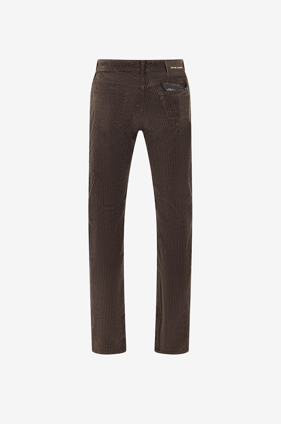 JACOB COHEN Viktor cotton corduroy straight-leg trousers Men DARK BROWN 2