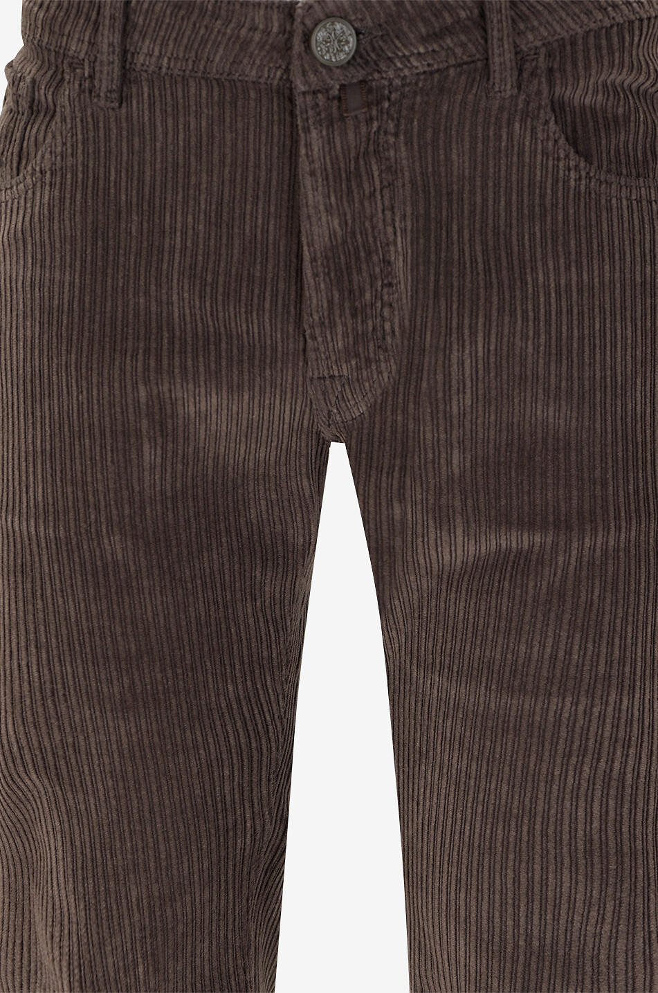 JACOB COHEN Viktor cotton corduroy straight-leg trousers Men DARK BROWN 3