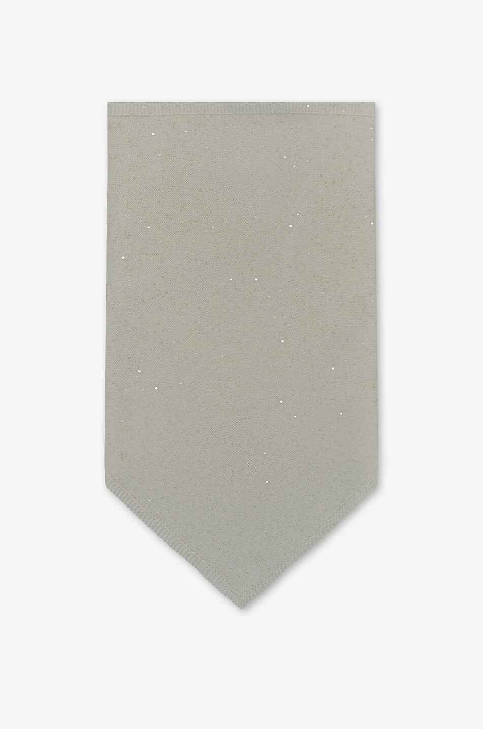 FABIANA FILIPPI Étole triangulaire en maille ornée de sequins Femme BLANC 1