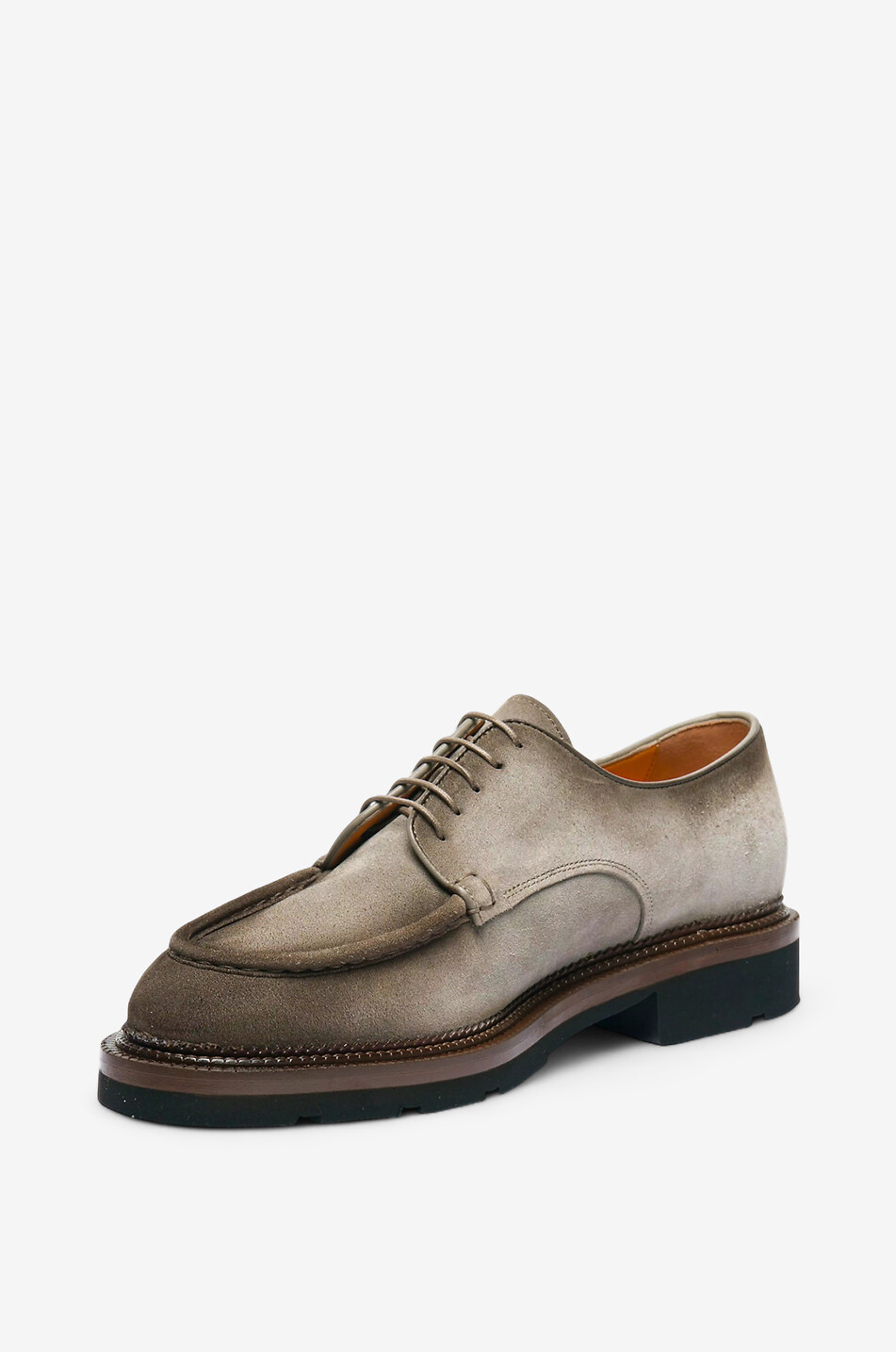 SANTONI Chaussures à lacets en daim Homme MARRON 3