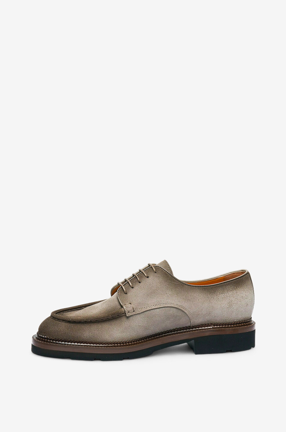 SANTONI Chaussures à lacets en daim Homme MARRON 4