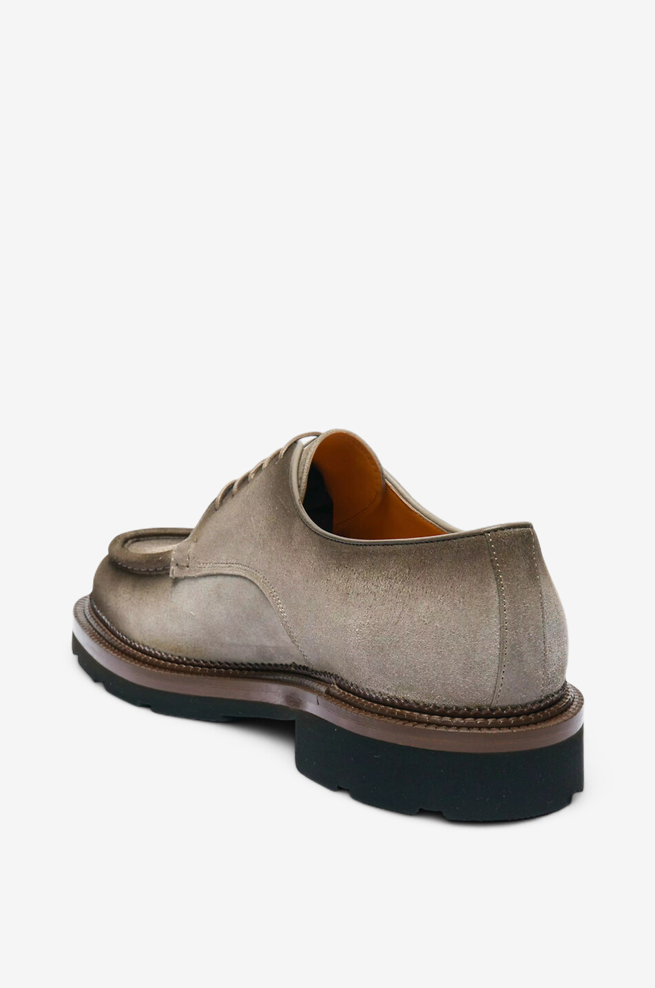 SANTONI Chaussures à lacets en daim Homme MARRON 5