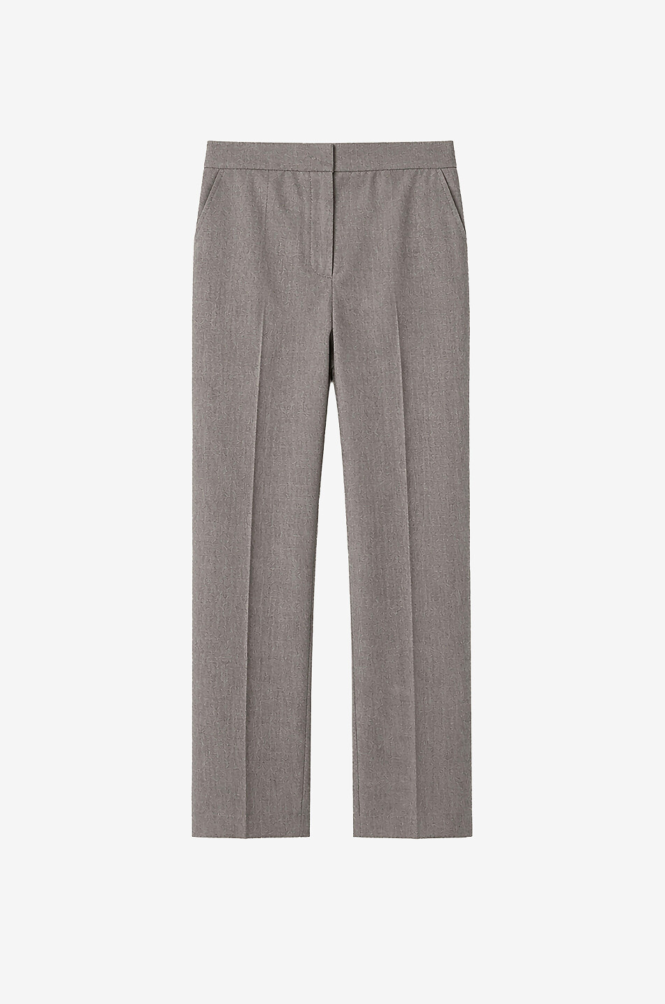 THE FRANKIE SHOP Jet wool straight-leg tailored trousers Women BROWN 1