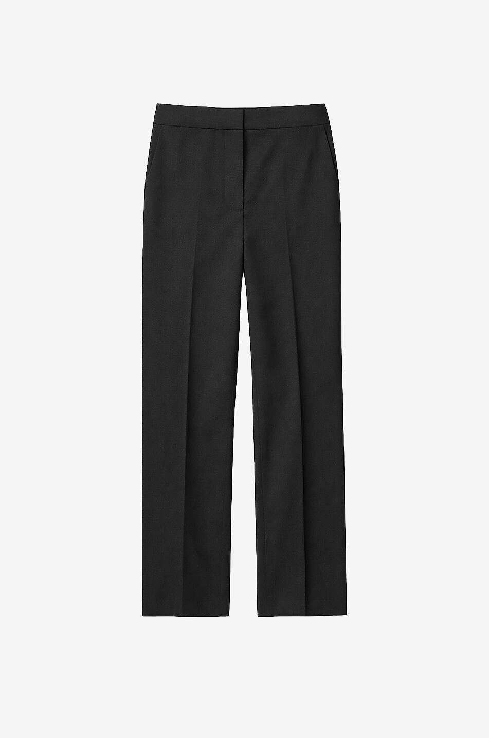 THE FRANKIE SHOP Jet blended viscose straight-leg cigarette trousers Women BLACK 1