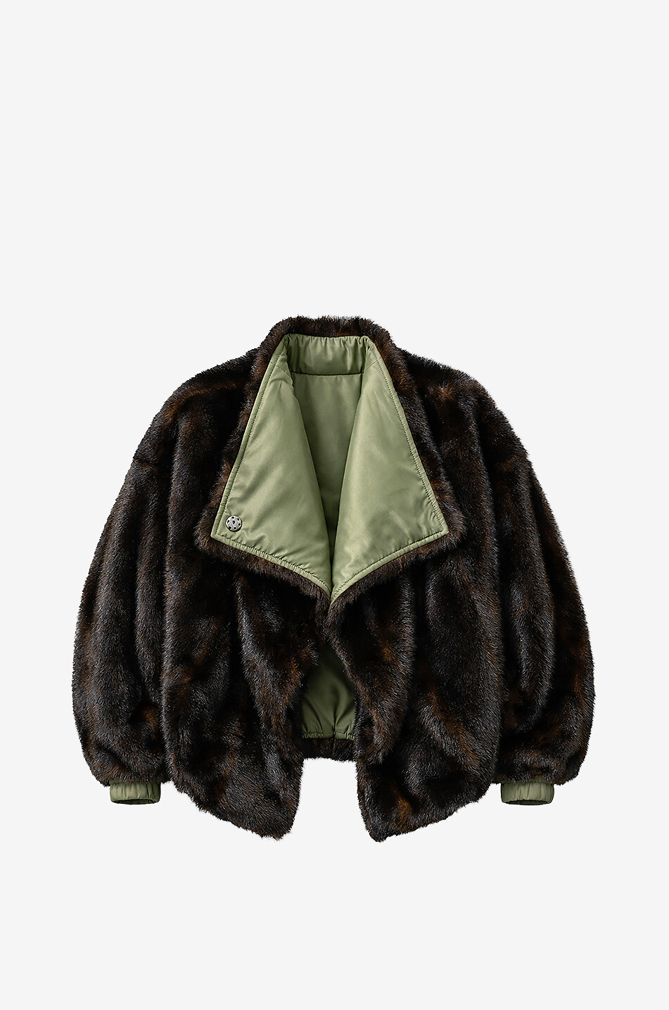 THE FRANKIE SHOP Vera reversible faux fur short coat Women MULTI COLOURED 2
