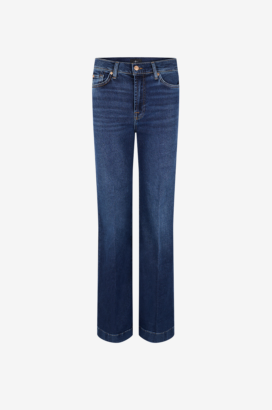 7 FOR ALL MANKIND Modern Dojo flared cotton denim jeans Women DARK BLUE 1