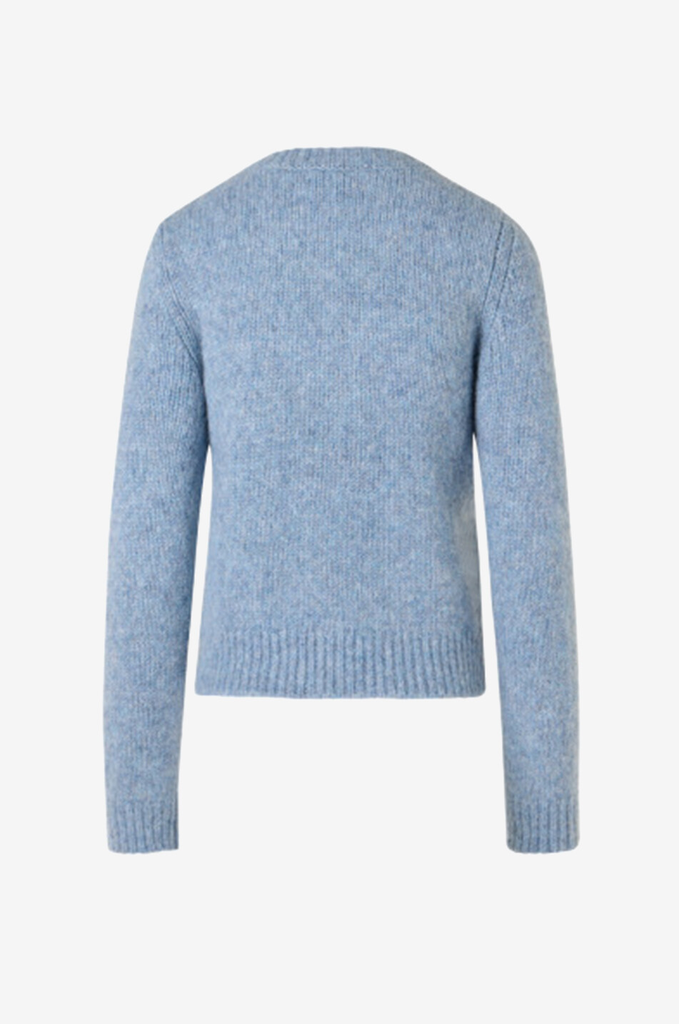 AKRIS PUNTO Alpaga mixed-knit round-neck pullover Women LIGHT BLUE 2