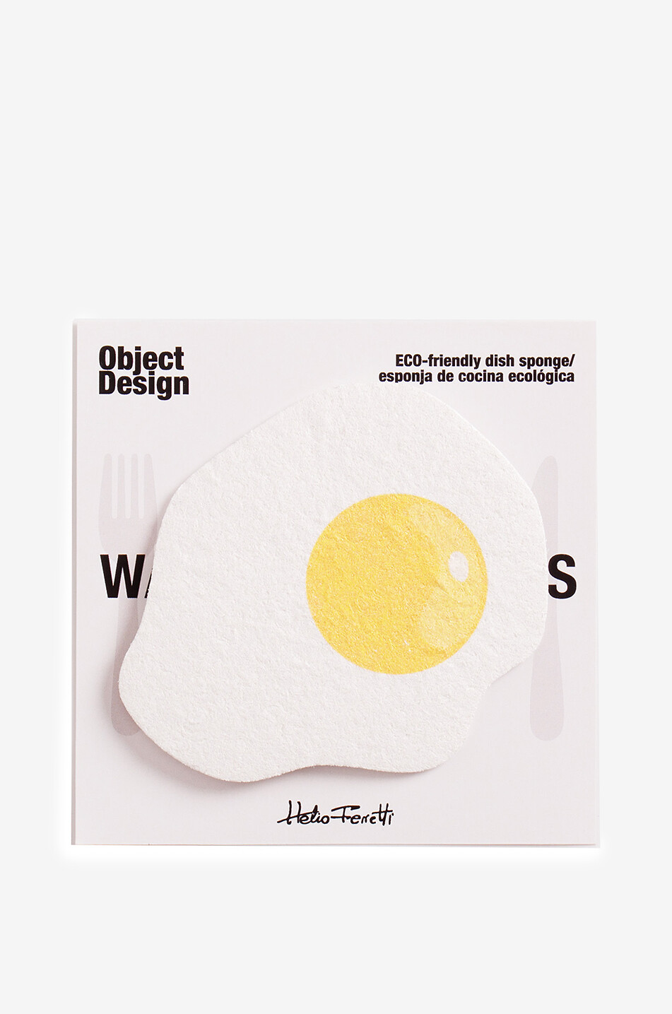 HELIO FERRETTI Set of two egg-shaped kitchen sponges Home MULTI COLOURED 1