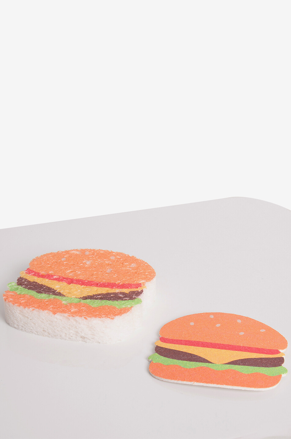 HELIO FERRETTI Set of two hamburger-shaped kitchen sponges Home MULTI COLOURED 3