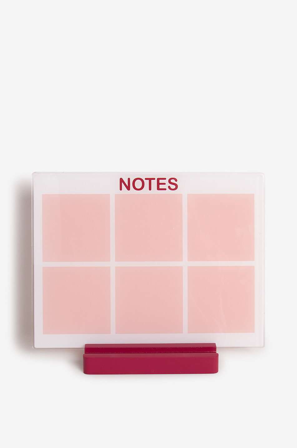 Bloc-notes en acrylique avec support de bureau