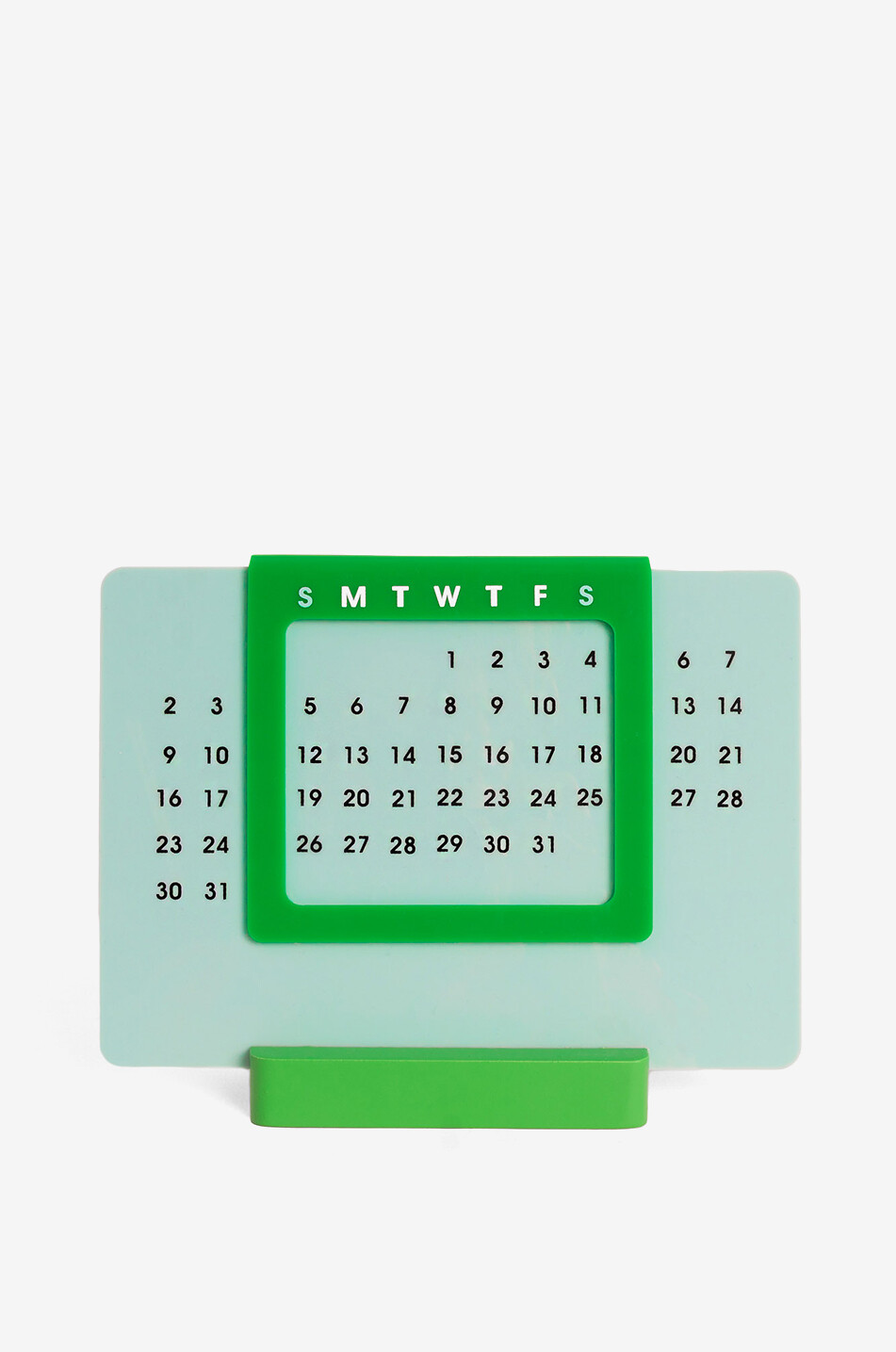 HELIO FERRETTI Calendrier perpétuel de bureau en acrylique Maison BLEU 1