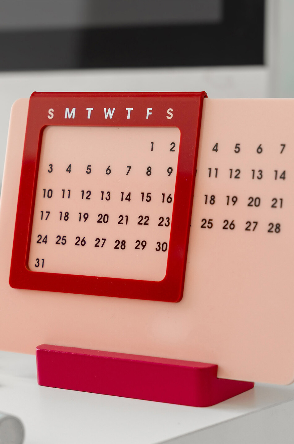 HELIO FERRETTI Calendrier de bureau en acrylique 365 jours Maison ROSE 2